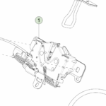 1852434-00-C Засувка капота HOOD LATCH