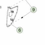 1922105-00-D Накладка-заглушка заднього ліхтаря – ліва сторона REAR LAMP CLOSEOUT APPLIQUE - LEFT HAND