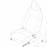 4098762-T1-A Збірка сидіння першого ряду для автомобіля з кермом зліва праве чорного кольору FIRST ROW SEAT ASSEMBLY - LEFT HAND DRIVE - RIGHT HAND - BLACK