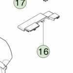 1927928-00-A Перший ряд — кришка для гвинтів сидіння права сторона FIRST ROW SEAT SCREW COVER RIGHT HAND