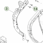 1945865-ST-B Збірка правої балки крила ASSEMBLY - FENDER BEAM - RIGHT HAND