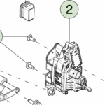 1857042-00-A Замок із довтягуванням заднього борту права сторона TAILGATE CINCHING LATCH - RIGHT HAND