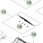 1977830-98-B Центральна підлогова накладка — верхня CENTER FLOOR TRIM - UPPER