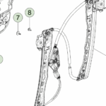 1873120-00-B Механізм склопідйомника передніх лівих дверей WINDOW REGULATOR MECHANISM - FRONT - LEFT HAND