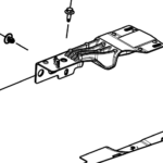 1901718-00-F Лівий кронштейн підсвітки підніжки LAMP STEP BRACKET - LEFT HAND