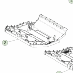1820035-00-B Нижня частина сидіння другого ряду — права сторона  2ND ROW SEAT UNDERBELLY - RIGHT HAND