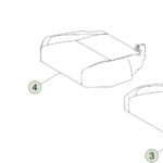 4098871-T1-A Збірка подушки сидіння другого ряду — права сторона SECOND ROW CUSHION ASSEMBLY - RIGHT HAND