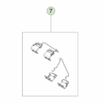 8008358-00-A Сервісний комплект пружин заднього гальмівного супорта SERVICE REAR BRAKE CALIPER SPRING KIT