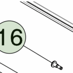 2006984-00-A Болт з плечиком: діаметр плечика 15 мм різьба M6 довжина плечика 101 мм загальна довжина 145 мм SHOULDER BOLT