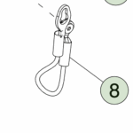 1916757-00-D Тросовий тримач заднього борту TAILGATE - CABLE STRAP