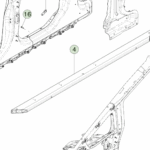 1832249-ST-E Збірка поріжка (екструзія) ASSEMBLY - SIDE SILL EXTRUSION