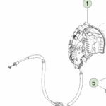 1852216-00-D Засувка (замок) передніх лівих дверей DOOR LATCH - FRONT LEFT HAND