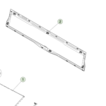 1917305-00-E Збірка вигнутого нерухомого заднього скла BACKLITE GLASS ASSEMBLY - CURVED - FIXED GLASS