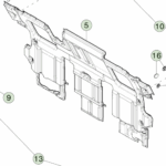 1877894-00-D Демпфувальна NVH-подушка для задньої стінки NVH PAD - REAR WALL