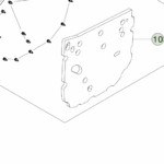 1831879-00-E Задній шумопоглинальний піноматеріал – ліва сторона REAR NVH FOAM - LEFT HAND