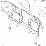 1875718-00-D Демпфувальна NVH-подушка для жабо NVH PAD - COWL