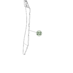 1848587-00-D Ліва заглушка перегородки передньої стійки SAIL BAFFLE CLOSEOUT - LEFT HAND