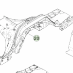 2128748-ST-A Збірка лівої половини задньої нижньої секції кузова ASSEMBLY - REAR UNDER BODY HALF SECTION - LEFT HAND