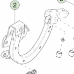 1856560-99-C Права електроприводна петля переднього багажника POWERED FRONT TRUNK HINGE - RIGHT HAND