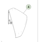 2037463-00-A Кришка корпусу зовнішнього дзеркала — права сторона EXTERIOR MIRROR SKULL CAP - RIGHT HAND