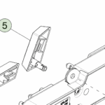 1864039-00-F Перемикач подушки сидіння 1-го ряду — сірий правий бік 1ST ROW SEAT SWITCH CUSHION GREY - RIGHT HAND