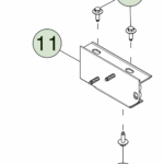 1854654-ST-D Права передня опора бампера FRONT BUMPER MOUNT - RIGHT HAND
