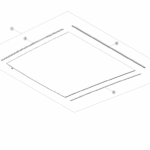 1847455-00-C Ущільнювач оздоблення нерухомого скляного даху лівий FIXED GLASS ROOF TRIM SEAL - LEFT HAND