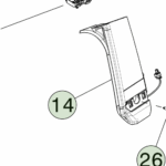 1848581-00-C Ліва декоративна накладка на C-стійку C PILLAR APPLIQUE - LEFT HAND