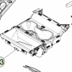 1937204-00-F Підасемблея підстаканника центральної консолі CENTER CONSOLE CUPHOLDER SUB-ASSEMBLY