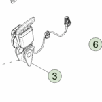 1836994-N1-B Лівий замок ременя безпеки другого ряду SECOND ROW - SEAT BELT BUCKLE - LEFT HAND