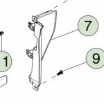 1922106-00-D Накладка-заглушка заднього ліхтаря – права сторона REAR LAMP CLOSEOUT APPLIQUE - RIGHT HAND