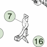 1875752-00-D Кронштейн дисплея приладової панелі – ліва сторона IP DISPLAY BRACKET - LEFT HAND