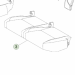 4098872-T1-A Збірка подушки сидіння другого ряду — ліва сторона SECOND ROW CUSHION ASSEMBLY - LEFT HAND