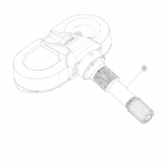 1984913-01-B Датчик контролю тиску в шинах із Bluetooth — без гайки чорний TIRE PRESSURE MONITOR SENSOR BLUETOOTH - NO NUT - BLACK