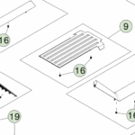 1977827-00-B Центральна підлогова накладка — нижня CENTER FLOOR TRIM - LOWER
