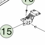 1901719-00-F Правий кронштейн підсвітки підніжки LAMP STEP BRACKET - RIGHT HAND