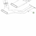 1866910-00-C Повітропровід Y підлоги другого ряду 2ND ROW FLOOR Y DUCT