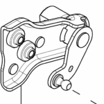 1852134-00-C Ліва петля заднього борту (зі сторони кузова) РУКА HINGE - BODY SIDE - TAILGATE - LEFT HAND