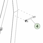 1902453-00-A Напрямна стрічки ременя безпеки з одним кріпленням SINGLE FASTENER SEATBELT WEBGUIDE