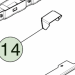 1876669-ST-A Підтримуючий кронштейн задньої облицювальної панелі REAR FASCIA SUPPORT BRACKET