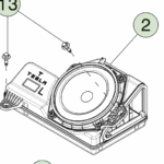 1878989-00-C Аудіо сабвуфер 200 мм ліва сторона стійка C 200MMWOOFER LEFT HANDCPILLARAUDIO