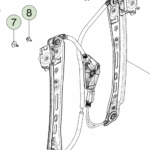 1873122-00-C Механізм склопідйомника задніх лівих дверей WINDOW REGULATOR MECHANISM - REAR - LEFT HAND