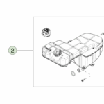1980643-00-A Сервісний комплект — бак охолоджуючої рідини SERVICE KIT- COOLANT BOTTLE