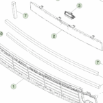 1846457-00-A Верхня/нижня поролонова ущільнювальна прокладка FOAM SEAL - UPPER/LOWER