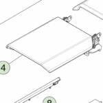 1850347-00-E Зовнішня збірка підлокітника ARMREST OUTER ASSEMBLY